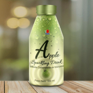 Bebida cremosa de manzana.(Apple sparkling drink)